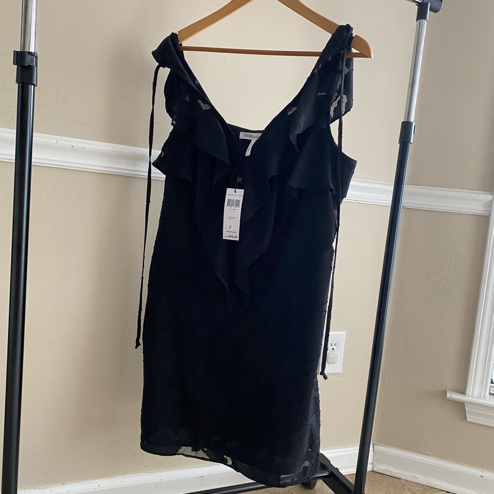 NWT Black BCBGeneration Mini Dress - Picture 3 of 8